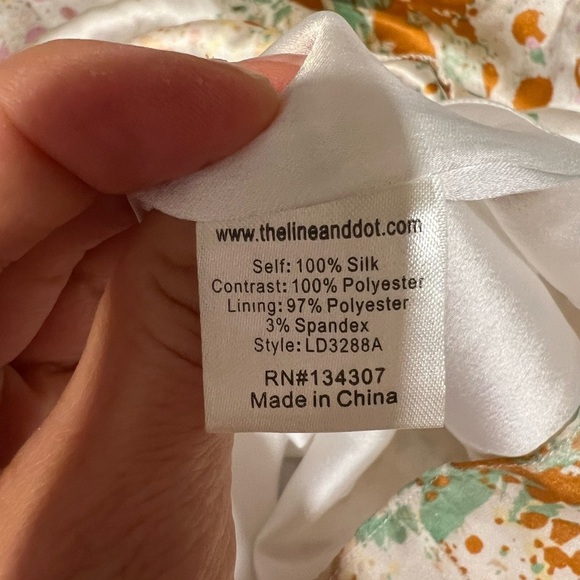 Line & Dot silk sleeveless dress size small - Picture 7 of 7